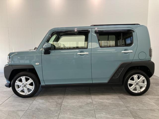 タフトＧ　４ＷＤ　コーナーセンサー　レーダークルーズコントロール衝突被害軽減ブレーキ　コーナーセンサー　ＣＤステレオ　バックカメラ（ナビ装着時用）　前席シートヒーター　クルーズコントロール　電動パーキング　ＬＥＤ　オートライト　オートエアコン　スマートキー（滋賀県）の中古車