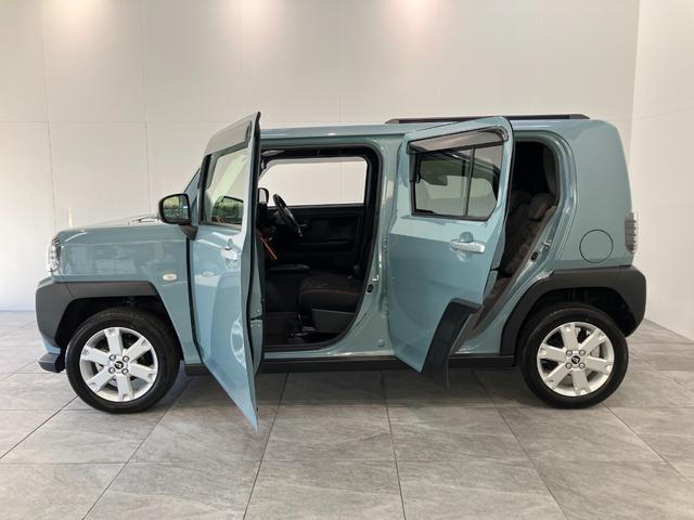 タフトＧ　４ＷＤ　コーナーセンサー　レーダークルーズコントロール衝突被害軽減ブレーキ　コーナーセンサー　ＣＤステレオ　バックカメラ（ナビ装着時用）　前席シートヒーター　クルーズコントロール　電動パーキング　ＬＥＤ　オートライト　オートエアコン　スマートキー（滋賀県）の中古車