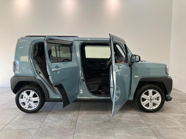 タフトＧ　４ＷＤ　コーナーセンサー　レーダークルーズコントロール衝突被害軽減ブレーキ　コーナーセンサー　ＣＤステレオ　バックカメラ（ナビ装着時用）　前席シートヒーター　クルーズコントロール　電動パーキング　ＬＥＤ　オートライト　オートエアコン　スマートキー（滋賀県）の中古車