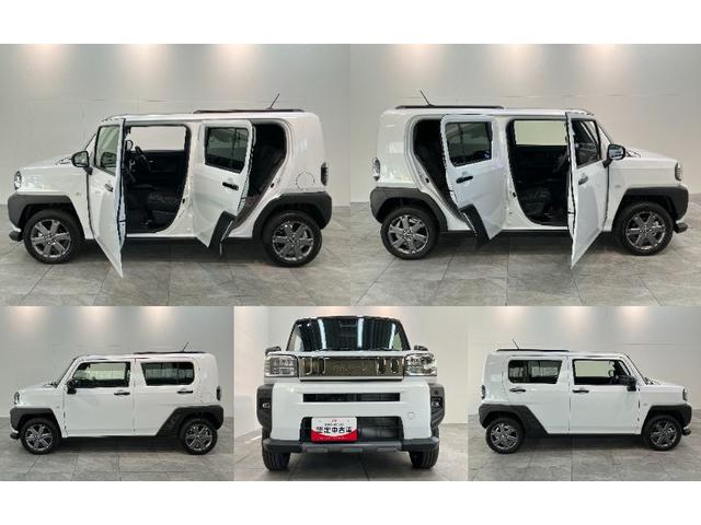 タフトＧダーククロムベンチャー　１０型ナビ　届出済未使用車衝突被害軽減ブレーキ　コーナーセンサー　１０型フルセグナビ　バックカメラ　ＤＶＤ再生　Ｂｌｕｅｔｏｏｔｈ　ＵＳＢ　前後ドラレコ　前席シートヒーター　電動パーキング　ＬＥＤ　オートライト　クルコン（滋賀県）の中古車