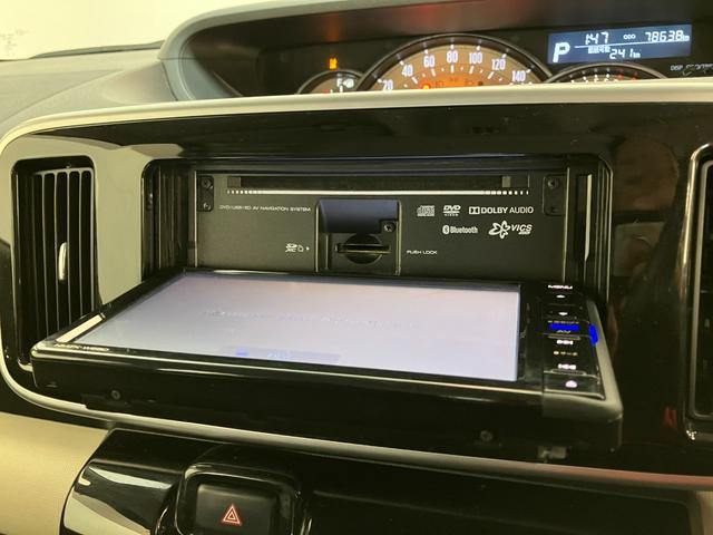 ムーヴキャンバスGブラックインテリアリミテッドSA3 ナビ パノラマカメラ衝突被害軽減ブレーキ フルセグナビ Bluetooth USB DVD再生 パノラマカメラ 前後ドラレコ 両側電動スライドドア LED オートエアコン スマートキー エコアイドル タイヤ4本新品交換済(滋賀県)の中古車