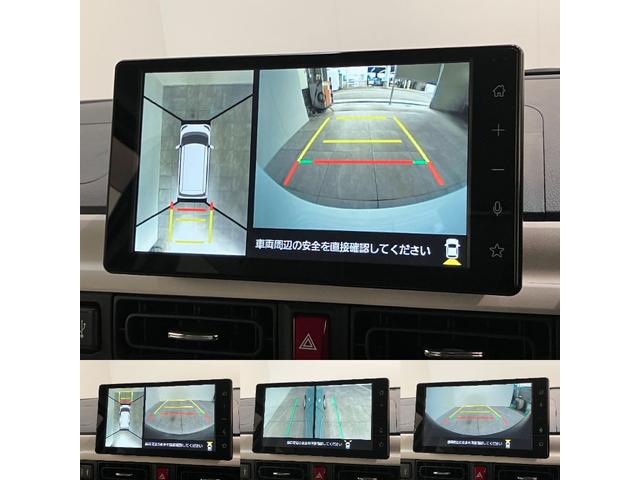 ムーヴキャンバスストライプスG 4WD ディスプレイオーディオ 駐車支援機能衝突被害軽減ブレーキ 9型ディスプレイオーディオ フルセグ パノラマカメラ Bluetooth USB 前後ドラレコ 両側電動スライドドア LED オートライト パーキングアシスト 前席シートヒーター(滋賀県)の中古車