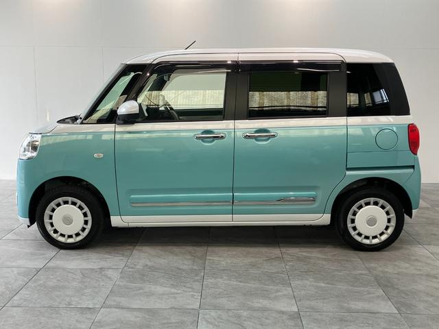 ムーヴキャンバスストライプスG 4WD ディスプレイオーディオ 駐車支援機能衝突被害軽減ブレーキ 9型ディスプレイオーディオ フルセグ パノラマカメラ Bluetooth USB 前後ドラレコ 両側電動スライドドア LED オートライト パーキングアシスト 前席シートヒーター(滋賀県)の中古車