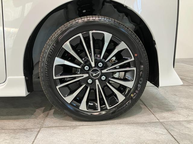 タントカスタムＲＳ　ターボ　コーナーセンサー　届出済未使用車衝突被害軽減ブレーキ　コーナーセンサー　バックカメラ（ナビ装着時用）　両側電動スライドドア　前席シートヒーター　電動パーキングブレーキ　ＬＥＤ　オートライト　オートエアコン　スマートキー　エコアイドル（滋賀県）の中古車