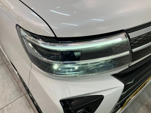 タントカスタムＲＳ　ターボ　コーナーセンサー　届出済未使用車衝突被害軽減ブレーキ　コーナーセンサー　バックカメラ（ナビ装着時用）　両側電動スライドドア　前席シートヒーター　電動パーキングブレーキ　ＬＥＤ　オートライト　オートエアコン　スマートキー　エコアイドル（滋賀県）の中古車