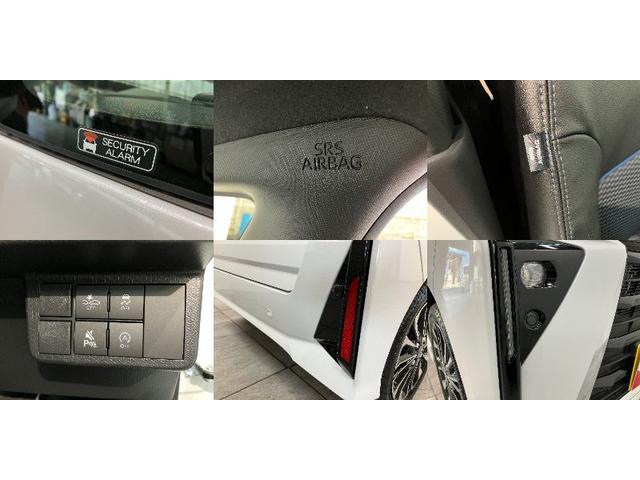 タントカスタムＲＳ　ターボ　コーナーセンサー　届出済未使用車衝突被害軽減ブレーキ　コーナーセンサー　バックカメラ（ナビ装着時用）　両側電動スライドドア　前席シートヒーター　電動パーキングブレーキ　ＬＥＤ　オートライト　オートエアコン　スマートキー　エコアイドル（滋賀県）の中古車