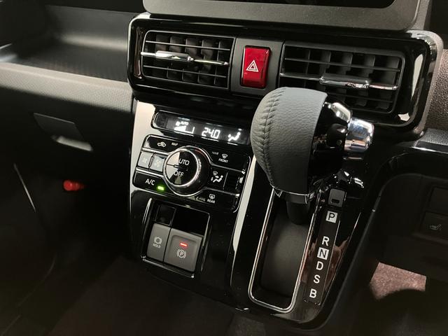 タントカスタムＲＳ　ターボ　コーナーセンサー　届出済未使用車衝突被害軽減ブレーキ　コーナーセンサー　バックカメラ（ナビ装着時用）　両側電動スライドドア　前席シートヒーター　電動パーキングブレーキ　ＬＥＤ　オートライト　オートエアコン　スマートキー　エコアイドル（滋賀県）の中古車