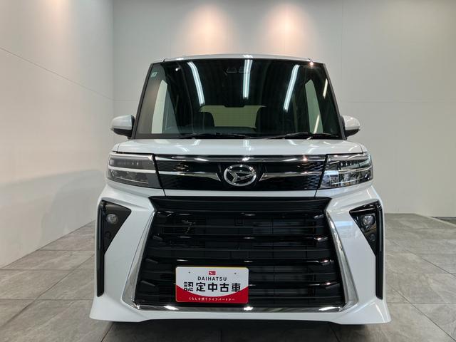 タントカスタムＲＳ　ターボ　コーナーセンサー　届出済未使用車衝突被害軽減ブレーキ　コーナーセンサー　バックカメラ（ナビ装着時用）　両側電動スライドドア　前席シートヒーター　電動パーキングブレーキ　ＬＥＤ　オートライト　オートエアコン　スマートキー　エコアイドル（滋賀県）の中古車