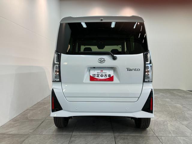 タントカスタムＲＳ　ターボ　コーナーセンサー　届出済未使用車衝突被害軽減ブレーキ　コーナーセンサー　バックカメラ（ナビ装着時用）　両側電動スライドドア　前席シートヒーター　電動パーキングブレーキ　ＬＥＤ　オートライト　オートエアコン　スマートキー　エコアイドル（滋賀県）の中古車