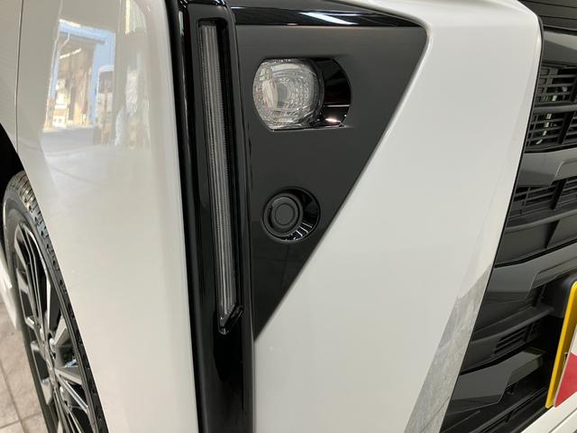 タントカスタムＲＳ　ターボ　コーナーセンサー　届出済未使用車衝突被害軽減ブレーキ　コーナーセンサー　バックカメラ（ナビ装着時用）　両側電動スライドドア　前席シートヒーター　電動パーキングブレーキ　ＬＥＤ　オートライト　オートエアコン　スマートキー　エコアイドル（滋賀県）の中古車