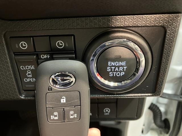 タントカスタムＲＳ　ターボ　コーナーセンサー　届出済未使用車衝突被害軽減ブレーキ　コーナーセンサー　バックカメラ（ナビ装着時用）　両側電動スライドドア　前席シートヒーター　電動パーキングブレーキ　ＬＥＤ　オートライト　オートエアコン　スマートキー　エコアイドル（滋賀県）の中古車