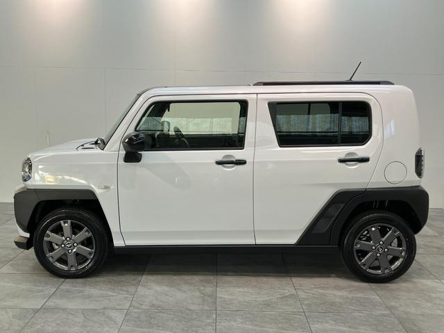 タフトＧターボダーククロムベンチャー　１０型ナビ　届出済未使用車衝突被害軽減ブレーキ　コーナーセンサー　１０型フルセグナビ　バックカメラ　ＤＶＤ再生　Ｂｌｕｅｔｏｏｔｈ　ＵＳＢ　前後ドラレコ　前席シートヒーター　電動パーキング　オートライト　クルコン　ターボ（滋賀県）の中古車