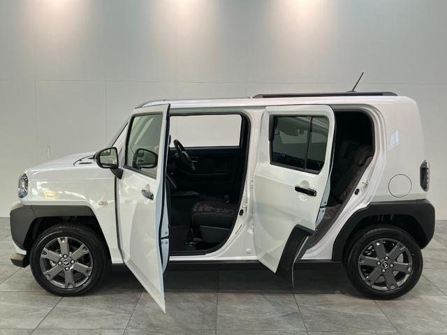 タフトＧターボダーククロムベンチャー　１０型ナビ　届出済未使用車衝突被害軽減ブレーキ　コーナーセンサー　１０型フルセグナビ　バックカメラ　ＤＶＤ再生　Ｂｌｕｅｔｏｏｔｈ　ＵＳＢ　前後ドラレコ　前席シートヒーター　電動パーキング　オートライト　クルコン　ターボ（滋賀県）の中古車