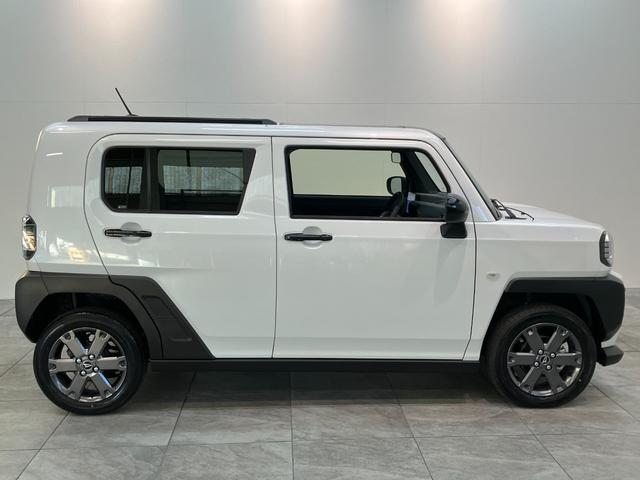 タフトＧターボダーククロムベンチャー　１０型ナビ　届出済未使用車衝突被害軽減ブレーキ　コーナーセンサー　１０型フルセグナビ　バックカメラ　ＤＶＤ再生　Ｂｌｕｅｔｏｏｔｈ　ＵＳＢ　前後ドラレコ　前席シートヒーター　電動パーキング　オートライト　クルコン　ターボ（滋賀県）の中古車