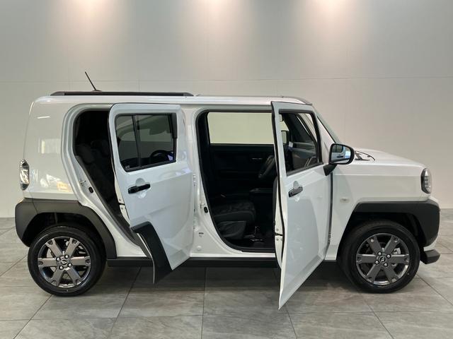 タフトＧターボダーククロムベンチャー　１０型ナビ　届出済未使用車衝突被害軽減ブレーキ　コーナーセンサー　１０型フルセグナビ　バックカメラ　ＤＶＤ再生　Ｂｌｕｅｔｏｏｔｈ　ＵＳＢ　前後ドラレコ　前席シートヒーター　電動パーキング　オートライト　クルコン　ターボ（滋賀県）の中古車