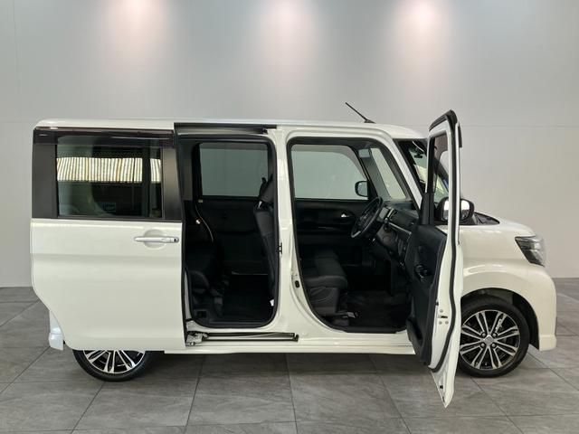 タントカスタムRSトップエディションSA フルセグナビ Bカメラ衝突被害軽減ブレーキ ターボ フルセグナビ Bluetooth DVD再生 USB バックカメラ ドラレコ ETC 両側電動スライドドア 前席シートヒーター LED スマートキー エコアイドル(滋賀県)の中古車