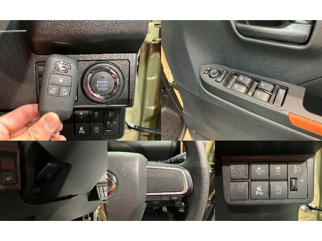 タントファンクロス 9型ディスプレイオーディオ 届出済未使用車衝突被害軽減ブレーキ コーナーセンサー 9型ディスプレイオーディオ フルセグ Bluetooth USB バックカメラ 両側電動スライドドア 前席シートヒーター LED スマートキー エコアイドル(滋賀県)の中古車