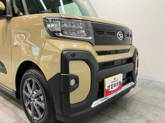 タントファンクロス 9型ディスプレイオーディオ 届出済未使用車衝突被害軽減ブレーキ コーナーセンサー 9型ディスプレイオーディオ フルセグ Bluetooth USB バックカメラ 両側電動スライドドア 前席シートヒーター LED スマートキー エコアイドル(滋賀県)の中古車