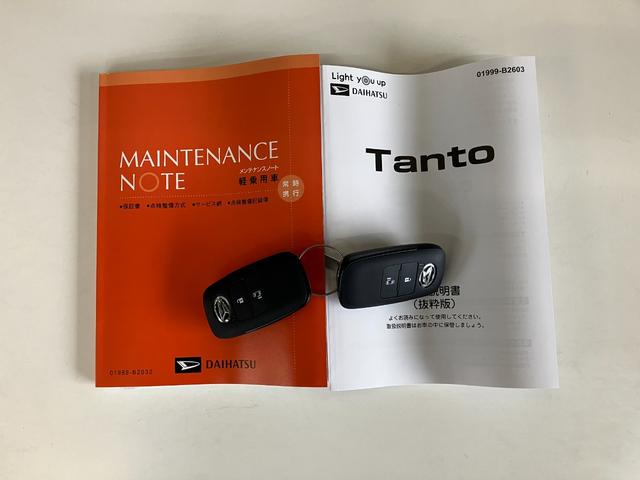 タントＸ　コーナーセンサー　シートヒーター　ＬＥＤ　届出済未使用車衝突被害軽減ブレーキ　コーナーセンサー　バックカメラ（ナビ装着時用）　左側電動スライドドア　前席シートヒーター　電動パーキングブレーキ　ＬＥＤ　オートライト　オートエアコン　スマートキー　エコアイドル（滋賀県）の中古車