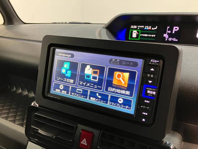 タントカスタムRS フルセグナビ パノラマカメラ レーダークルコン衝突被害軽減ブレーキ コーナーセンサー フルセグナビ Bluetooth DVD再生 USB パノラマカメラ ドラレコ TVコントロール 両側電動スライドドア 前席シートヒーター LED クルコン(滋賀県)の中古車