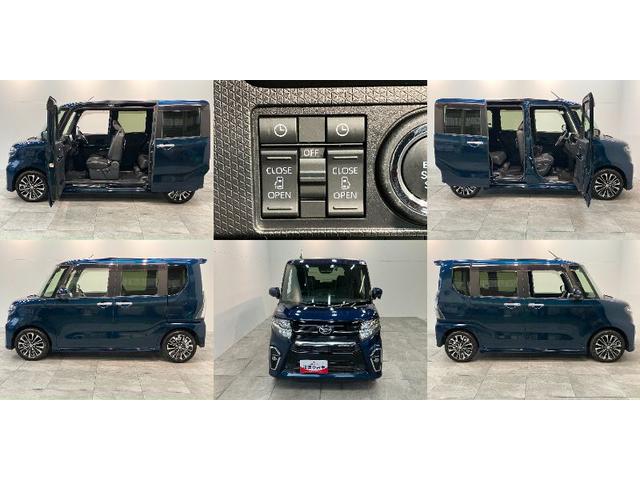 タントカスタムRS 9型フルセグナビ パノラマカメラ 車検整備付衝突被害軽減ブレーキ コーナーセンサー 9型フルセグナビ Bluetooth DVD USB 前後ドラレコ パノラマカメラ レーダークルーズコントロール 両側電動スライドドア シートヒーター LED(滋賀県)の中古車