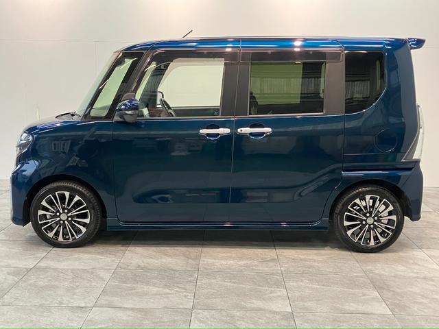 タントカスタムRS 9型フルセグナビ パノラマカメラ 車検整備付衝突被害軽減ブレーキ コーナーセンサー 9型フルセグナビ Bluetooth DVD USB 前後ドラレコ パノラマカメラ レーダークルーズコントロール 両側電動スライドドア シートヒーター LED(滋賀県)の中古車