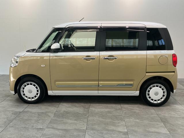 ムーヴキャンバスストライプスＧ　９型ディスプレイオーディオ　レーダークルコン衝突被害軽減ブレーキ　コーナーセンサー　９型ディスプレイオーディオ　フルセグ　Ｂｌｕｅｔｏｏｔｈ　ＵＳＢ　パノラマカメラ　両側電動スライドドア　前席シートヒーター　ＬＥＤ　レーダークルーズコントロール（滋賀県）の中古車