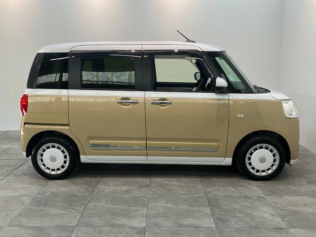 ムーヴキャンバスストライプスＧ　９型ディスプレイオーディオ　レーダークルコン衝突被害軽減ブレーキ　コーナーセンサー　９型ディスプレイオーディオ　フルセグ　Ｂｌｕｅｔｏｏｔｈ　ＵＳＢ　パノラマカメラ　両側電動スライドドア　前席シートヒーター　ＬＥＤ　レーダークルーズコントロール（滋賀県）の中古車