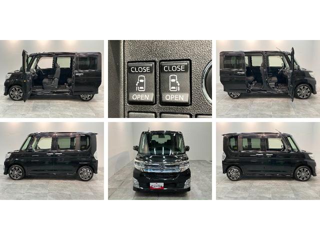 タントカスタムＲＳ　ＳＡ　８型ナビ　後席モニター　バックカメラ衝突被害軽減ブレーキ　ターボ　８型フルセグナビ　Ｂｌｕｅｔｏｏｔｈ　ＤＶＤ再生　ＵＳＢ　バックカメラ　フリップダウンモニター　ＥＴＣ　両側電動スライドドア　ＬＥＤ　スマートキー　エコアイドル（滋賀県）の中古車