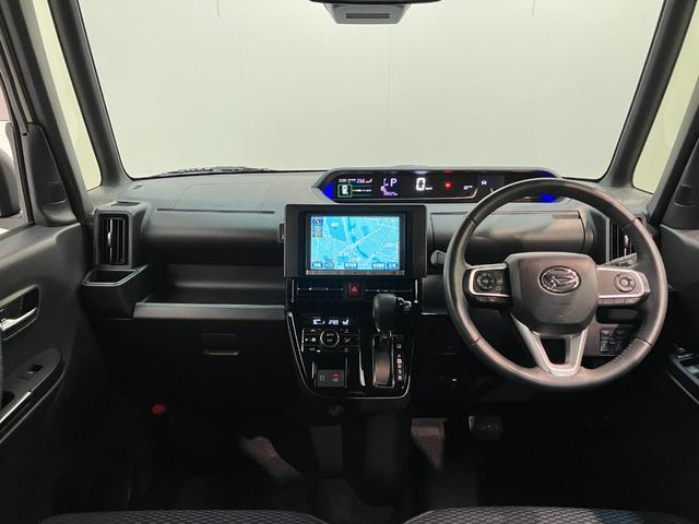 タントカスタムＲＳ　８型フルセグナビ　バックカメラ　車検整備付衝突被害軽減ブレーキ　コーナーセンサー　ターボ　８型フルセグナビ　Ｂｌｕｅｔｏｏｔｈ　ＤＶＤ再生　ＵＳＢ　バックカメラ　ＴＶコントロール　両側電動スライドドア　前席シートヒーター　ＬＥＤ　クルコン（滋賀県）の中古車