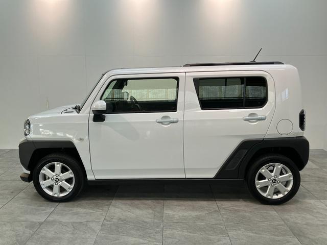 タフトG コーナーセンサー シートヒーター クルーズコントロール衝突被害軽減ブレーキ コーナーセンサー バックカメラ(ナビ装着時用) 前席シートヒーター 電動パーキング スカイフィールトップ LED レーダークルーズコントロール スマートキー エコアイドル(滋賀県)の中古車