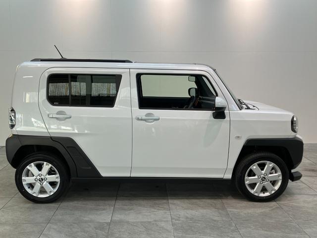 タフトG コーナーセンサー シートヒーター クルーズコントロール衝突被害軽減ブレーキ コーナーセンサー バックカメラ(ナビ装着時用) 前席シートヒーター 電動パーキング スカイフィールトップ LED レーダークルーズコントロール スマートキー エコアイドル(滋賀県)の中古車