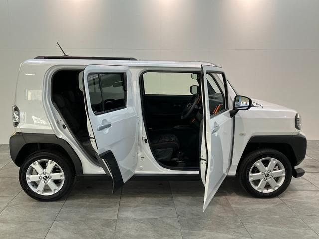 タフトG コーナーセンサー シートヒーター クルーズコントロール衝突被害軽減ブレーキ コーナーセンサー バックカメラ(ナビ装着時用) 前席シートヒーター 電動パーキング スカイフィールトップ LED レーダークルーズコントロール スマートキー エコアイドル(滋賀県)の中古車