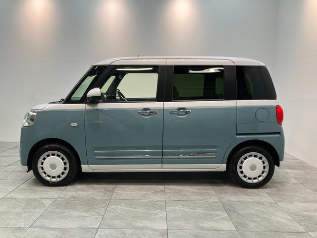 ムーヴキャンバスストライプスG コーナーセンサー 両側電動スライドドア衝突被害軽減ブレーキ コーナーセンサー バックカメラ(ナビ装着時用) 両側電動スライドドア 前席シートヒーター 電動パーキングブレーキ LED オートライト オートエアコン スマートキー エコアイドル(滋賀県)の中古車