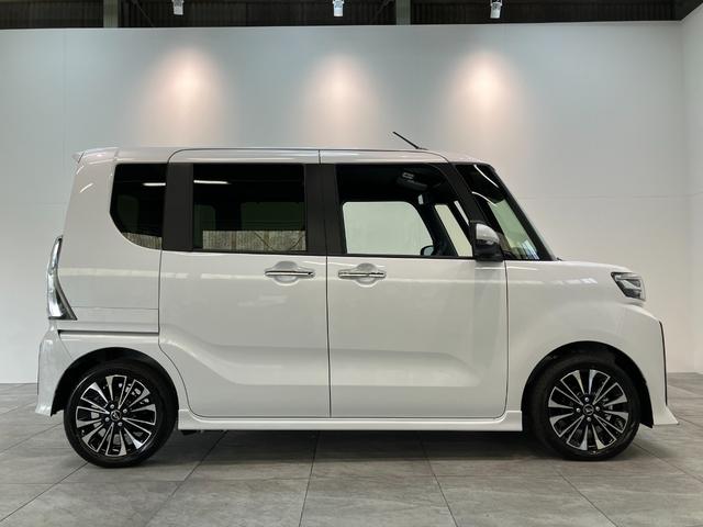 タントカスタムＲＳ　９型ディスプレイオーディオ　届出済未使用車衝突被害軽減ブレーキ　コーナーセンサー　９型ディスプレイオーディオ　フルセグ　Ｂｌｕｅｔｏｏｔｈ　ＵＳＢ　バックカメラ　両側電動スライドドア　前席シートヒーター　ＬＥＤ　スマートキー　電動パーキング（滋賀県）の中古車