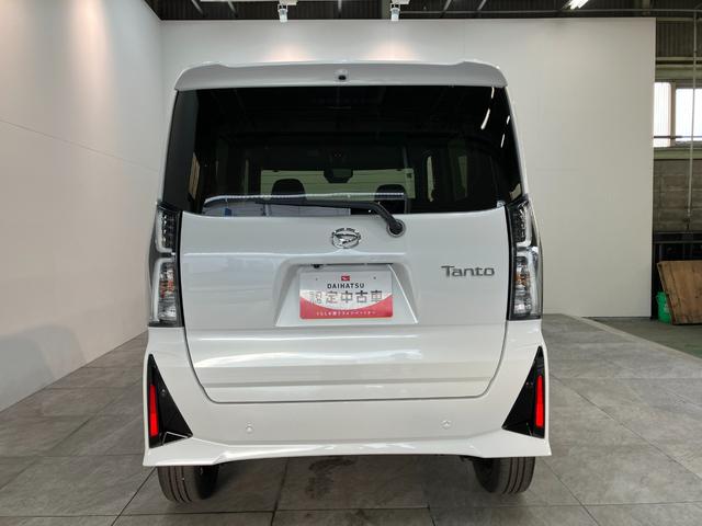タントカスタムＲＳ　９型ディスプレイオーディオ　届出済未使用車衝突被害軽減ブレーキ　コーナーセンサー　９型ディスプレイオーディオ　フルセグ　Ｂｌｕｅｔｏｏｔｈ　ＵＳＢ　バックカメラ　両側電動スライドドア　前席シートヒーター　ＬＥＤ　スマートキー　電動パーキング（滋賀県）の中古車