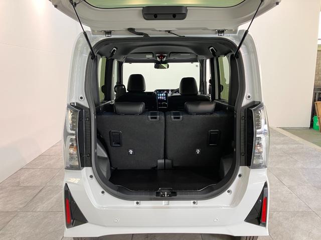 タントカスタムＲＳ　９型ディスプレイオーディオ　届出済未使用車衝突被害軽減ブレーキ　コーナーセンサー　９型ディスプレイオーディオ　フルセグ　Ｂｌｕｅｔｏｏｔｈ　ＵＳＢ　バックカメラ　両側電動スライドドア　前席シートヒーター　ＬＥＤ　スマートキー　電動パーキング（滋賀県）の中古車