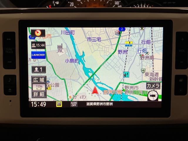 ムーヴキャンバスGブラックインテリアリミテッドSA3 8型ナビ Pカメラ衝突被害軽減ブレーキ 8型フルセグナビ パノラマカメラ DVD再生 Bluetooth USB ドラレコ ETC 両側電動スライドドア LEDヘッドライト オートライト オートエアコン エコアイドル(滋賀県)の中古車