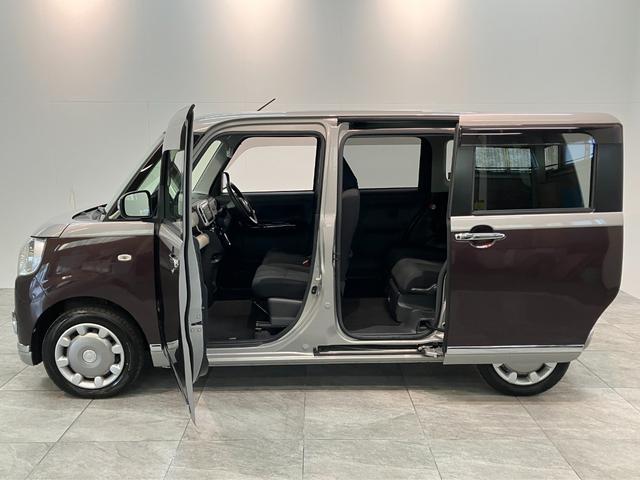 ムーヴキャンバスGブラックインテリアリミテッドSA3 8型ナビ Pカメラ衝突被害軽減ブレーキ 8型フルセグナビ パノラマカメラ DVD再生 Bluetooth USB ドラレコ ETC 両側電動スライドドア LEDヘッドライト オートライト オートエアコン エコアイドル(滋賀県)の中古車