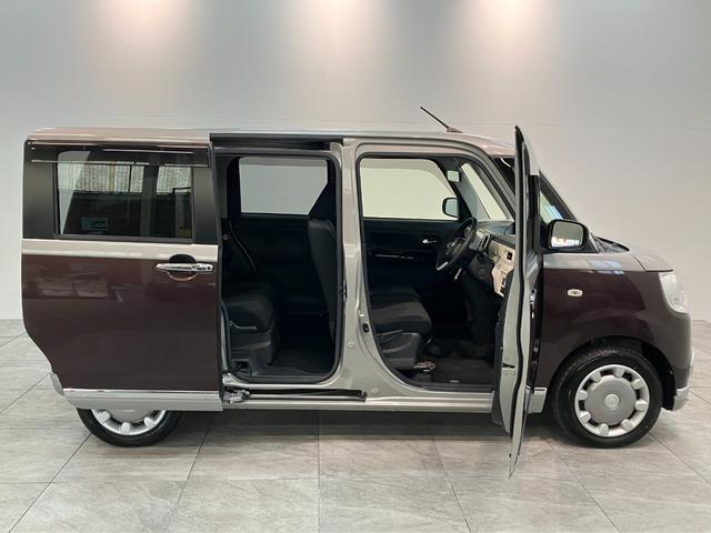 ムーヴキャンバスGブラックインテリアリミテッドSA3 8型ナビ Pカメラ衝突被害軽減ブレーキ 8型フルセグナビ パノラマカメラ DVD再生 Bluetooth USB ドラレコ ETC 両側電動スライドドア LEDヘッドライト オートライト オートエアコン エコアイドル(滋賀県)の中古車