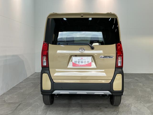 タントファンクロス 9型ディスプレイオーディオ 届出済未使用車衝突被害軽減ブレーキ コーナーセンサー 9型ディスプレイオーディオ フルセグ Bluetooth USB バックカメラ 両側電動スライドドア 前席シートヒーター LED スマートキー エコアイドル(滋賀県)の中古車