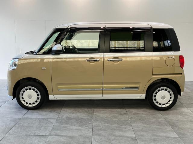 ムーヴキャンバスストライプスＧ　４ＷＤ　９型ディスプレイオーディオ　Ｂカメラ衝突被害軽減ブレーキ　コーナーセンサー　９型ディスプレイオーディオ　フルセグ　Ｂｌｕｅｔｏｏｔｈ　ＵＳＢ　バックカメラ　両側電動スライドドア　前席シートヒーター　ＬＥＤ　オートライト　フルタイム４ＷＤ（滋賀県）の中古車