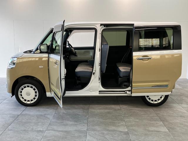 ムーヴキャンバスストライプスＧ　４ＷＤ　９型ディスプレイオーディオ　Ｂカメラ衝突被害軽減ブレーキ　コーナーセンサー　９型ディスプレイオーディオ　フルセグ　Ｂｌｕｅｔｏｏｔｈ　ＵＳＢ　バックカメラ　両側電動スライドドア　前席シートヒーター　ＬＥＤ　オートライト　フルタイム４ＷＤ（滋賀県）の中古車