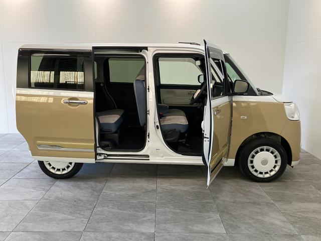 ムーヴキャンバスストライプスＧ　４ＷＤ　９型ディスプレイオーディオ　Ｂカメラ衝突被害軽減ブレーキ　コーナーセンサー　９型ディスプレイオーディオ　フルセグ　Ｂｌｕｅｔｏｏｔｈ　ＵＳＢ　バックカメラ　両側電動スライドドア　前席シートヒーター　ＬＥＤ　オートライト　フルタイム４ＷＤ（滋賀県）の中古車