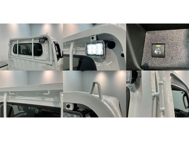 ハイゼットトラックエクストラ 4WD CVT デフロック ドラレコ 荷台作業灯衝突被害軽減ブレーキ コーナーセンサー パートタイム4WD AM/FMラジオ ドラレコ デフロック スマートキー パワーウインドウ オートライト マニュアルエアコン 荷台作業灯 4枚リーフスプリング(滋賀県)の中古車