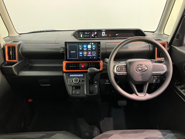 タントファンクロス　９型ディスプレイオーディオ　届出済未使用車衝突被害軽減ブレーキ　コーナーセンサー　９型ディスプレイオーディオ　フルセグ　Ｂｌｕｅｔｏｏｔｈ　ＵＳＢ　バックカメラ　両側電動スライドドア　前席シートヒーター　ＬＥＤ　スマートキー　エコアイドル（滋賀県）の中古車