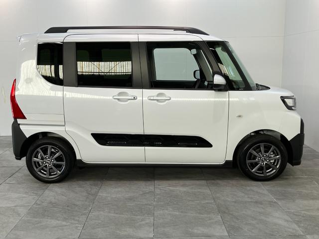 タントファンクロス　９型ディスプレイオーディオ　届出済未使用車衝突被害軽減ブレーキ　コーナーセンサー　９型ディスプレイオーディオ　フルセグ　Ｂｌｕｅｔｏｏｔｈ　ＵＳＢ　バックカメラ　両側電動スライドドア　前席シートヒーター　ＬＥＤ　スマートキー　エコアイドル（滋賀県）の中古車