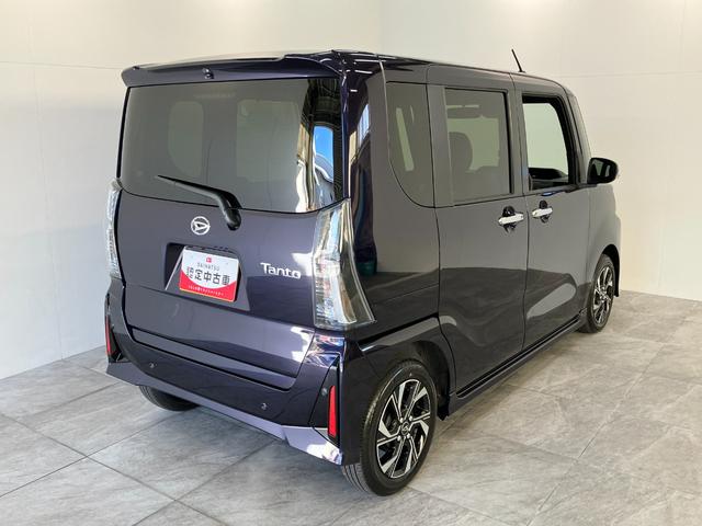 タントカスタムX 9型ディスプレイオーディオ 届出済未使用車衝突被害軽減ブレーキ コーナーセンサー 9型ディスプレイオーディオ フルセグ Bluetooth USB バックカメラ 両側電動スライドドア 前席シートヒーター LED スマートキー エコアイドル(滋賀県)の中古車