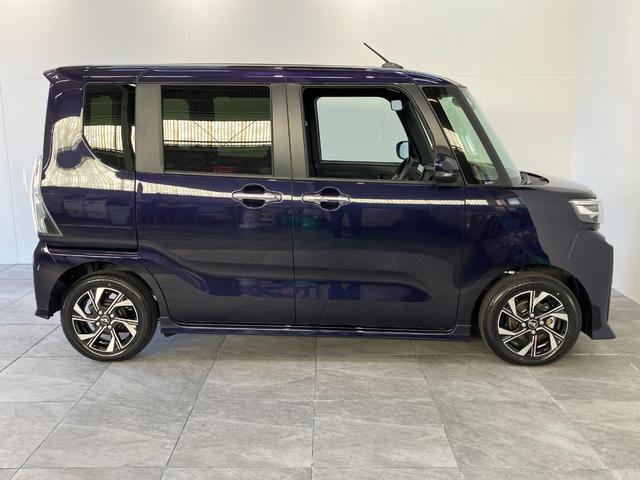 タントカスタムX 9型ディスプレイオーディオ 届出済未使用車衝突被害軽減ブレーキ コーナーセンサー 9型ディスプレイオーディオ フルセグ Bluetooth USB バックカメラ 両側電動スライドドア 前席シートヒーター LED スマートキー エコアイドル(滋賀県)の中古車