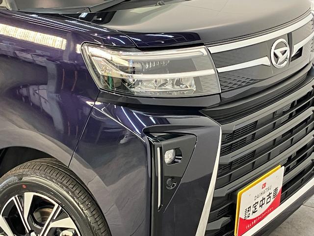 タントカスタムX 9型ディスプレイオーディオ 届出済未使用車衝突被害軽減ブレーキ コーナーセンサー 9型ディスプレイオーディオ フルセグ Bluetooth USB バックカメラ 両側電動スライドドア 前席シートヒーター LED スマートキー エコアイドル(滋賀県)の中古車